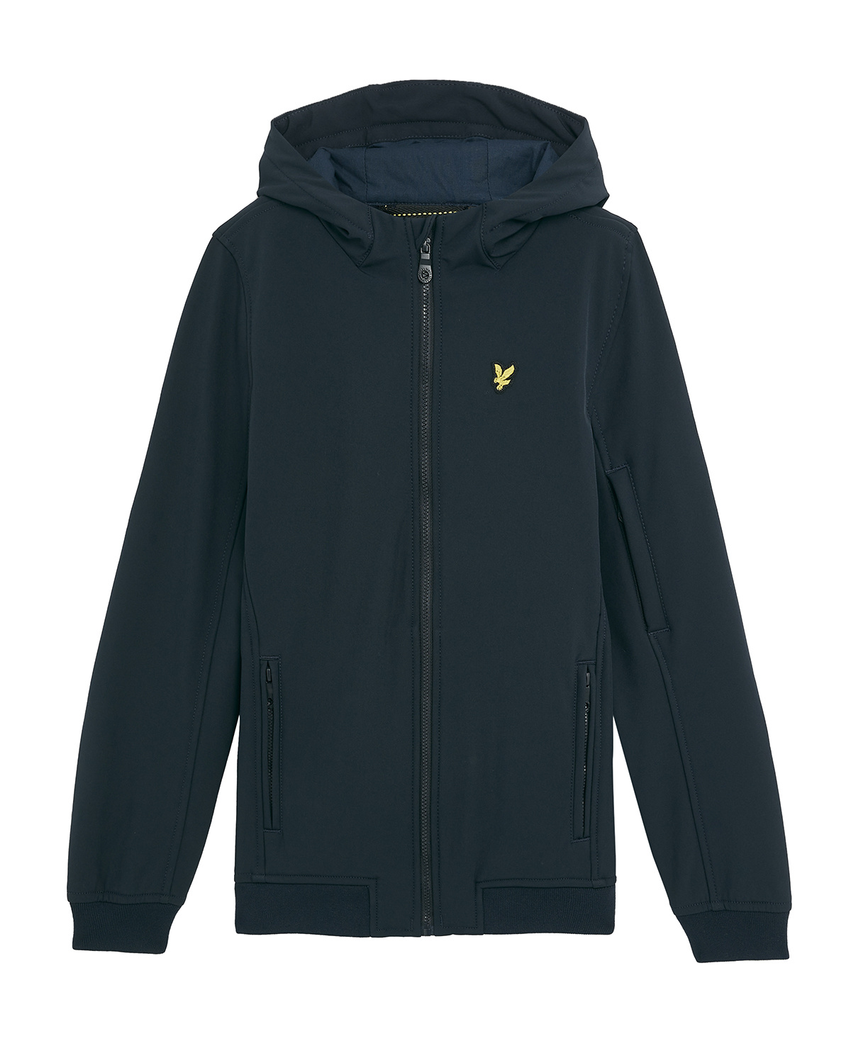 Lyle & Scott winter softshell jas jongens - donker navy blauw - capuchon Lyle & Scott winter softshell jas jongens - donker navy blauw - capuchon