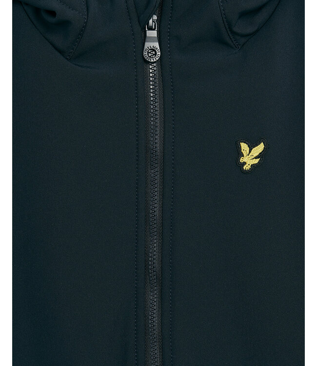 Lyle & Scott winter softshell jas jongens - donker navy blauw - capuchon