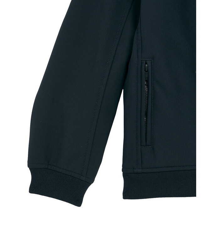 Lyle & Scott winter softshell jas jongens - donker navy blauw - capuchon