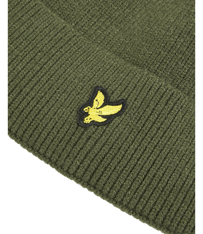Lyle & Scott winter muts jongens - donker groen
