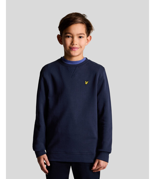 Lyle & Scott winter sweater jongens - navy blauw