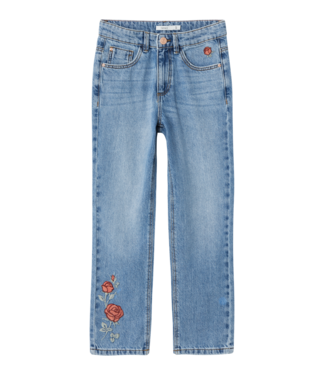 Name it winter jeansbroek meisjes - blauw - straight fit / rose - NkfRose