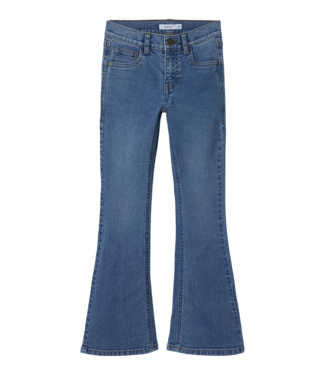 Name it winter jeansbroek meisjes - blauw - bootcut fit - NkfPolly