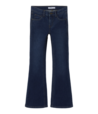 Name it winter jeansbroek meisjes - blauw - bootcut fit - NkfPolly
