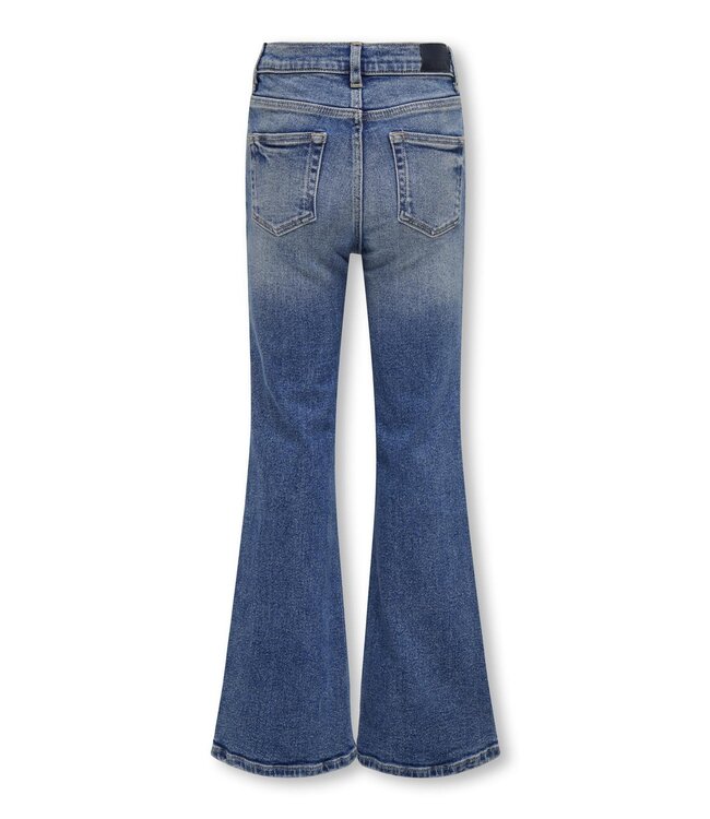 Kids ONLY winter jeansbroek meisjes - blauw - KogJuicy - flared fit