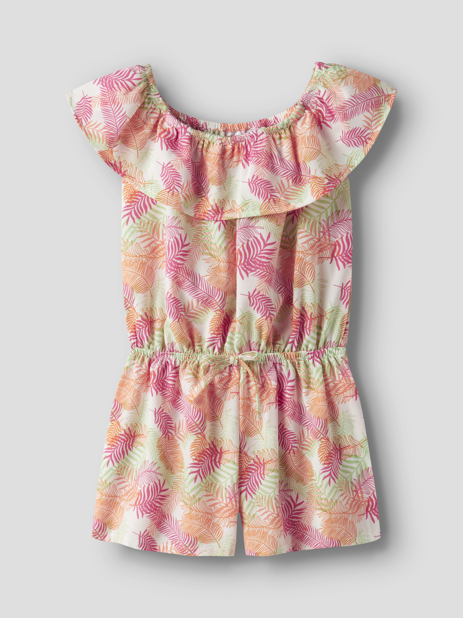Name it zomer jumpsuit meisjes - groen - korte mouw - NkfVinaya Name it zomer jumpsuit meisjes - groen - korte mouw - NkfVinaya
