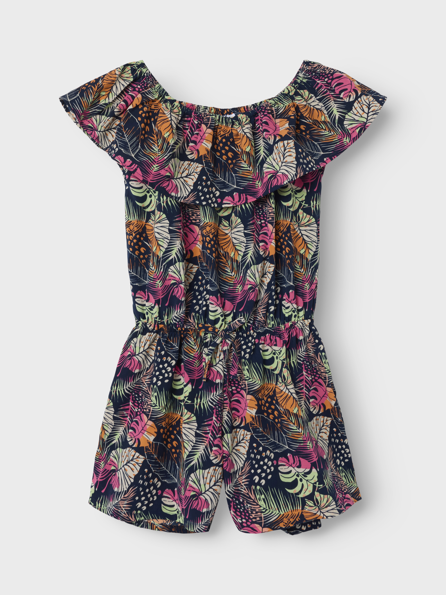 Name it zomer jumpsuit meisjes - navy blauw - korte mouw - NkfVinaya Name it zomer jumpsuit meisjes - navy blauw - korte mouw - NkfVinaya