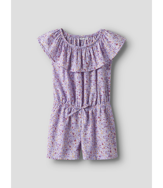 Name it zomer jumpsuit meisjes - paars - korte mouw - NkfVinaya
