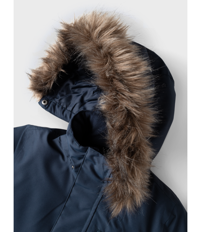 Name it winter winterjas jongens - donker blauw - NkmSnow