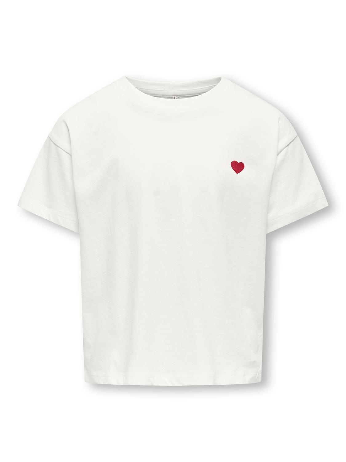 Kids ONLY zomer top meisjes - wit - crop fit - KogMaiken Kids ONLY zomer top meisjes - wit - crop fit - KogMaiken