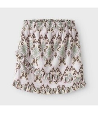 Name it zomer rok meisjes - print beige - Nkfhamsa