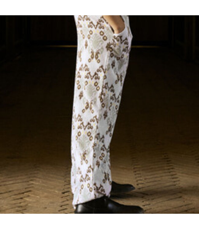 Name it zomer broek meisjes - wide fit - print beige - Nkfhamsa