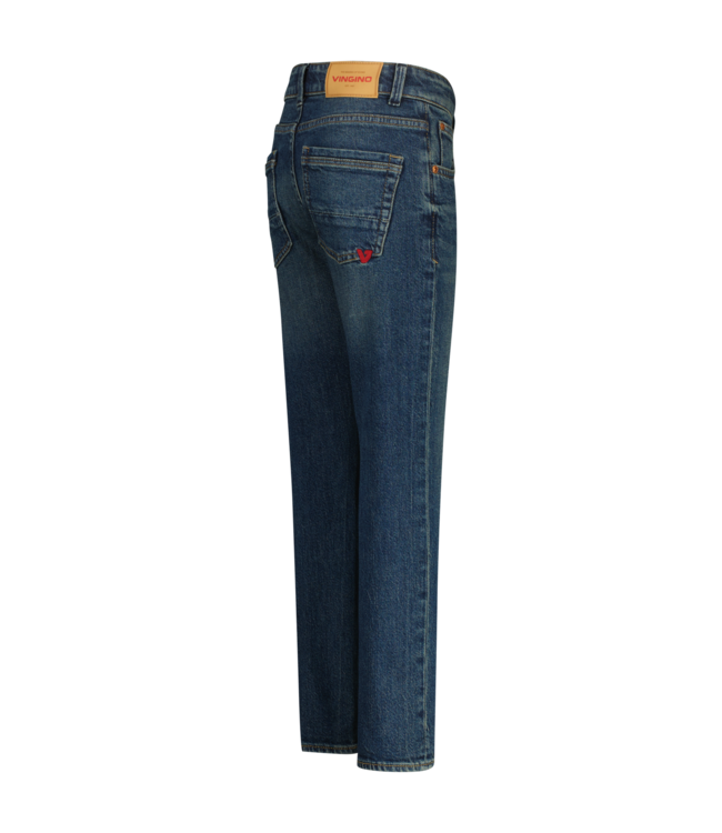 Vingino winter jeansbroek jongens - donker blauw - Darron - slim fit