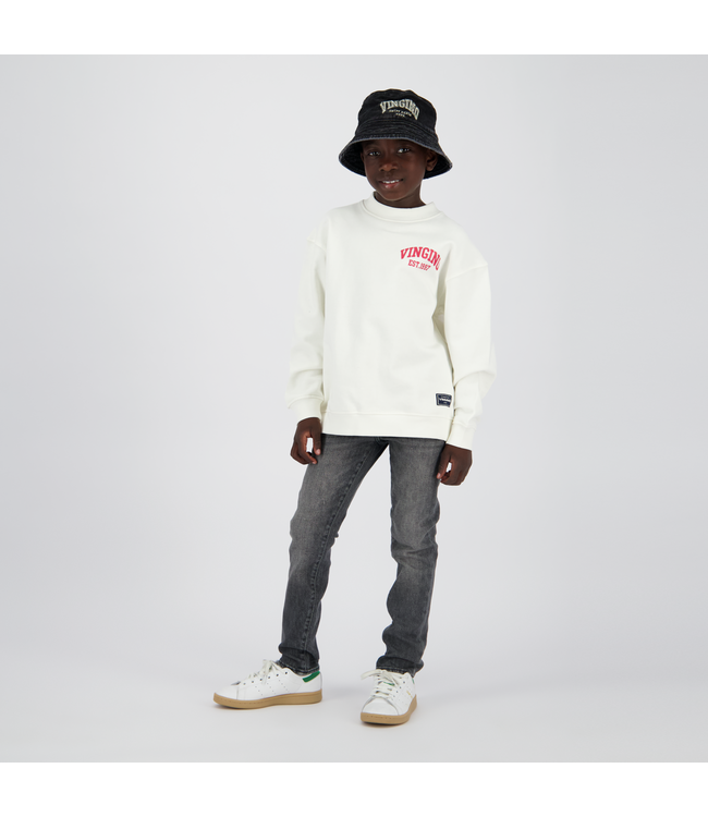 Vingino winter jeansbroek jongens - donker grijs - Darron - slim fit