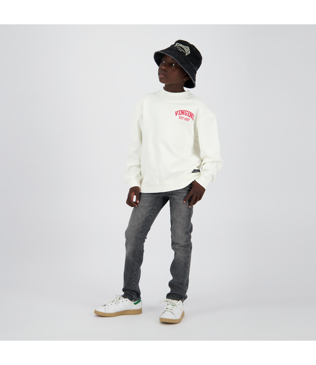 Vingino winter jeansbroek jongens - donker grijs - Darron - slim fit