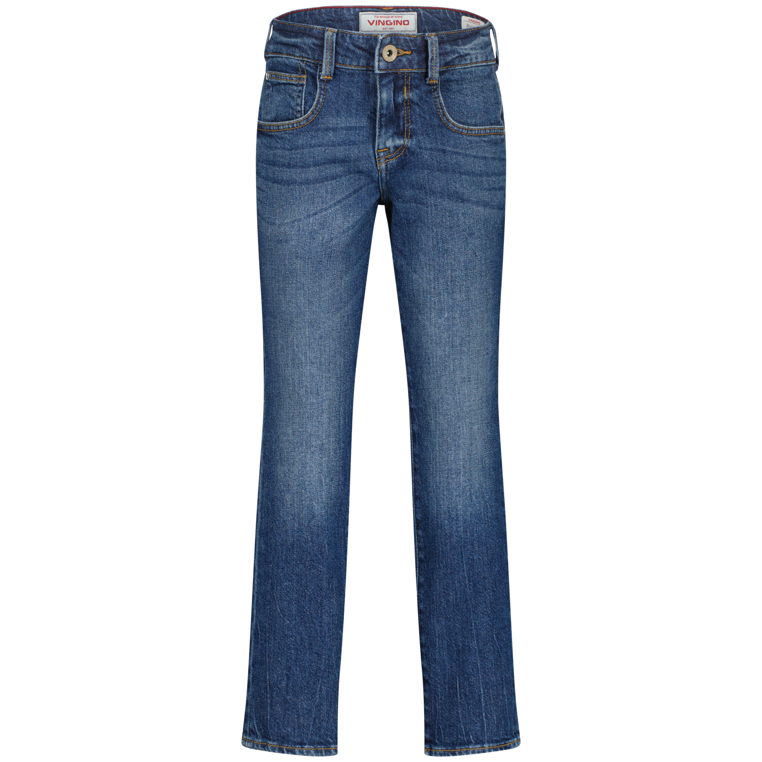 Vingino winter jeansbroek jongens - blauw - Brent - regular fit Vingino winter jeansbroek jongens - blauw - Brent - regular fit