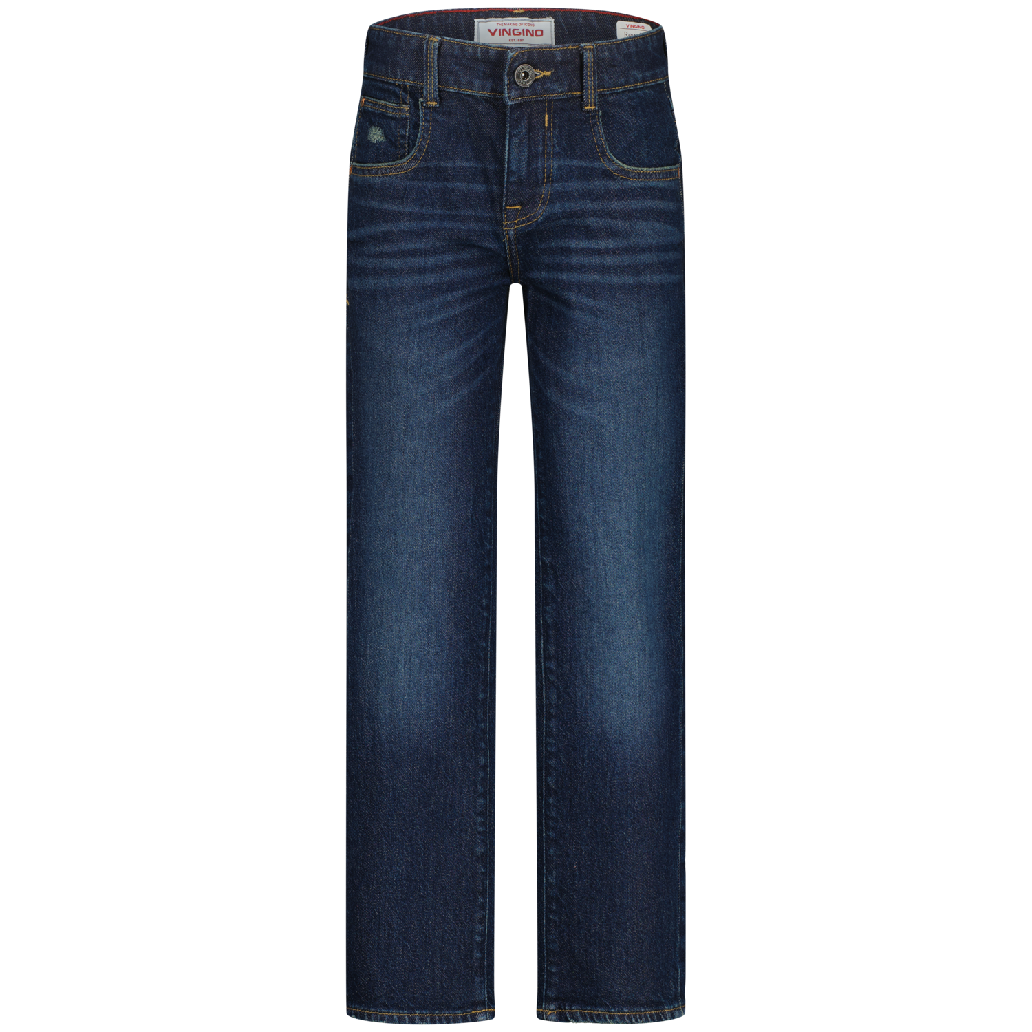 Vingino winter jeansbroek jongens - donker blauw - Brent - regular fit Vingino winter jeansbroek jongens - donker blauw - Brent - regular fit