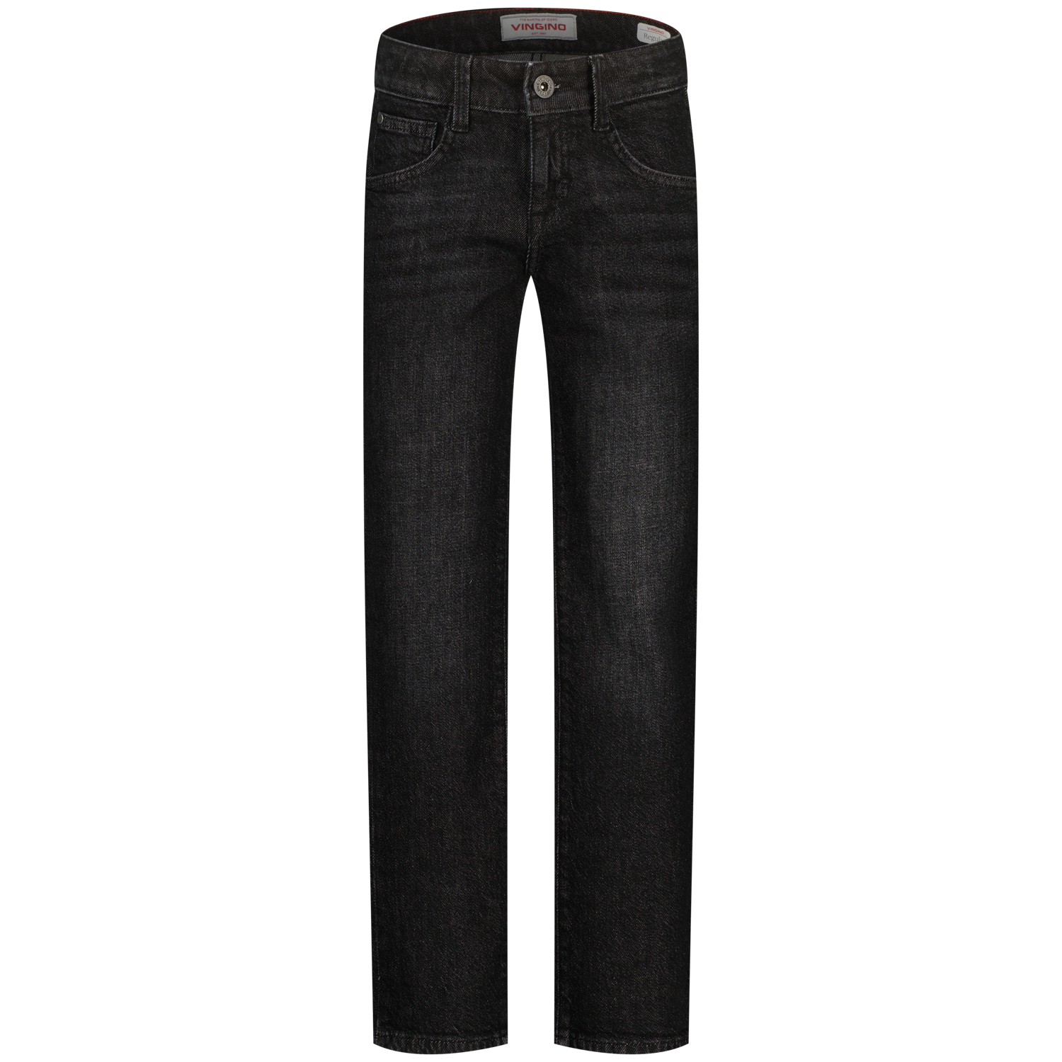 Vingino winter jeansbroek jongens - zwart - Brent - regular fit Vingino winter jeansbroek jongens - zwart - Brent - regular fit
