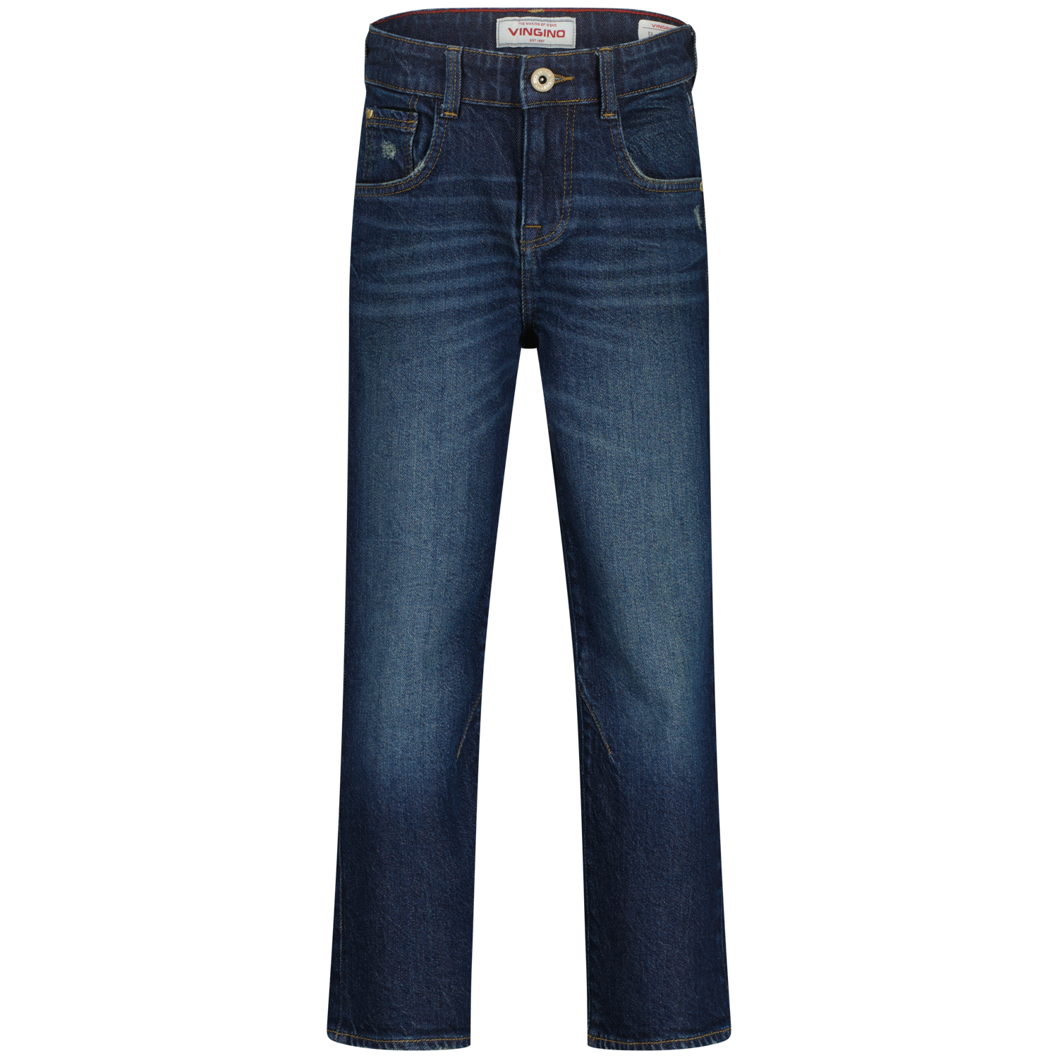 Vingino winter jeansbroek jongens - donker blauw - Geraldo - relaxed fit Vingino winter jeansbroek jongens - donker blauw - Geraldo - relaxed fit
