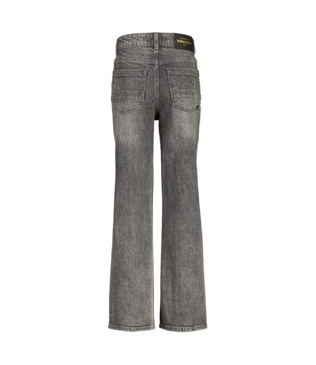 Vingino winter jeansbroek meisjes - donker grijs - Carey - straight flare fit