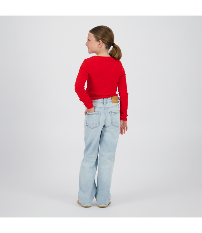 Vingino winter jeansbroek meisjes - blauw - Cecile - wide leg fit