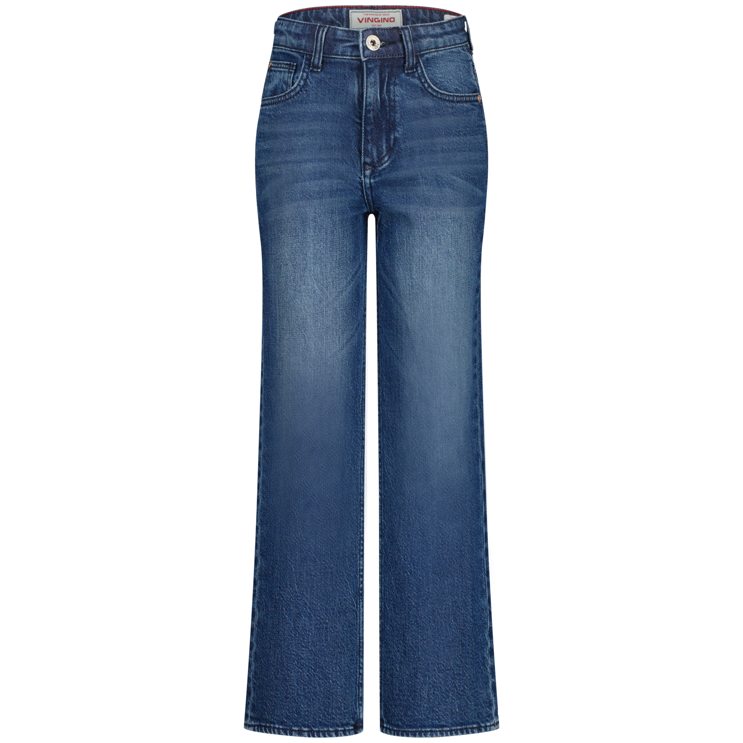 Vingino winter jeansbroek meisjes - donker blauw - Cecile - wide leg fit afbeelding