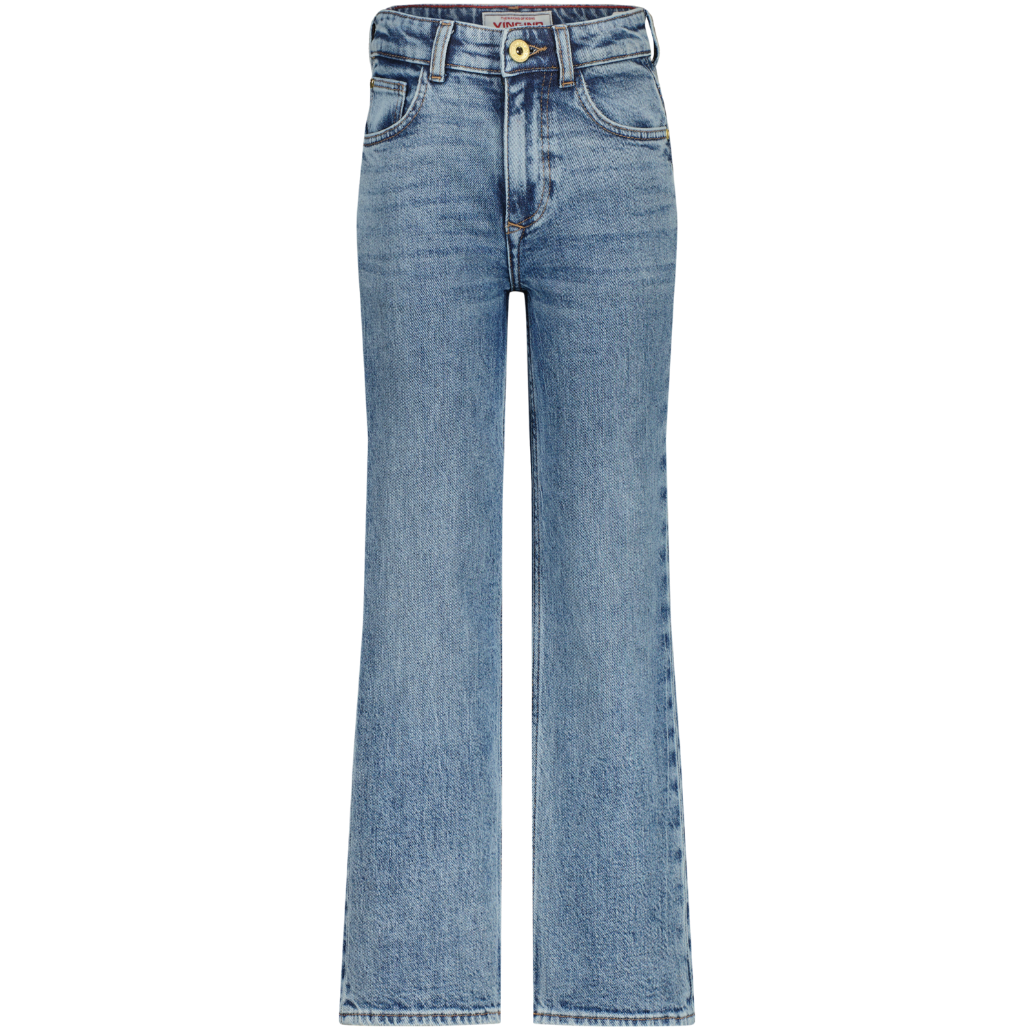 Vingino winter jeansbroek meisjes - blauw - Cecile - wide leg fit afbeelding