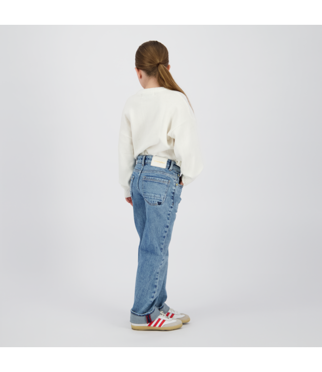 Vingino winter jeansbroek meisjes - blauw - Cecile - wide leg fit