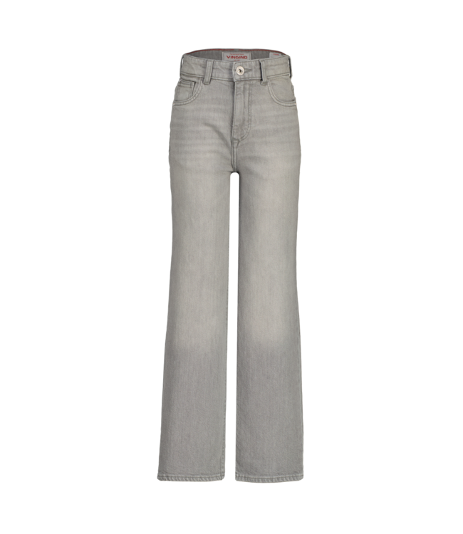 Vingino winter jeansbroek meisjes - grijs - Cecile - wide leg fit
