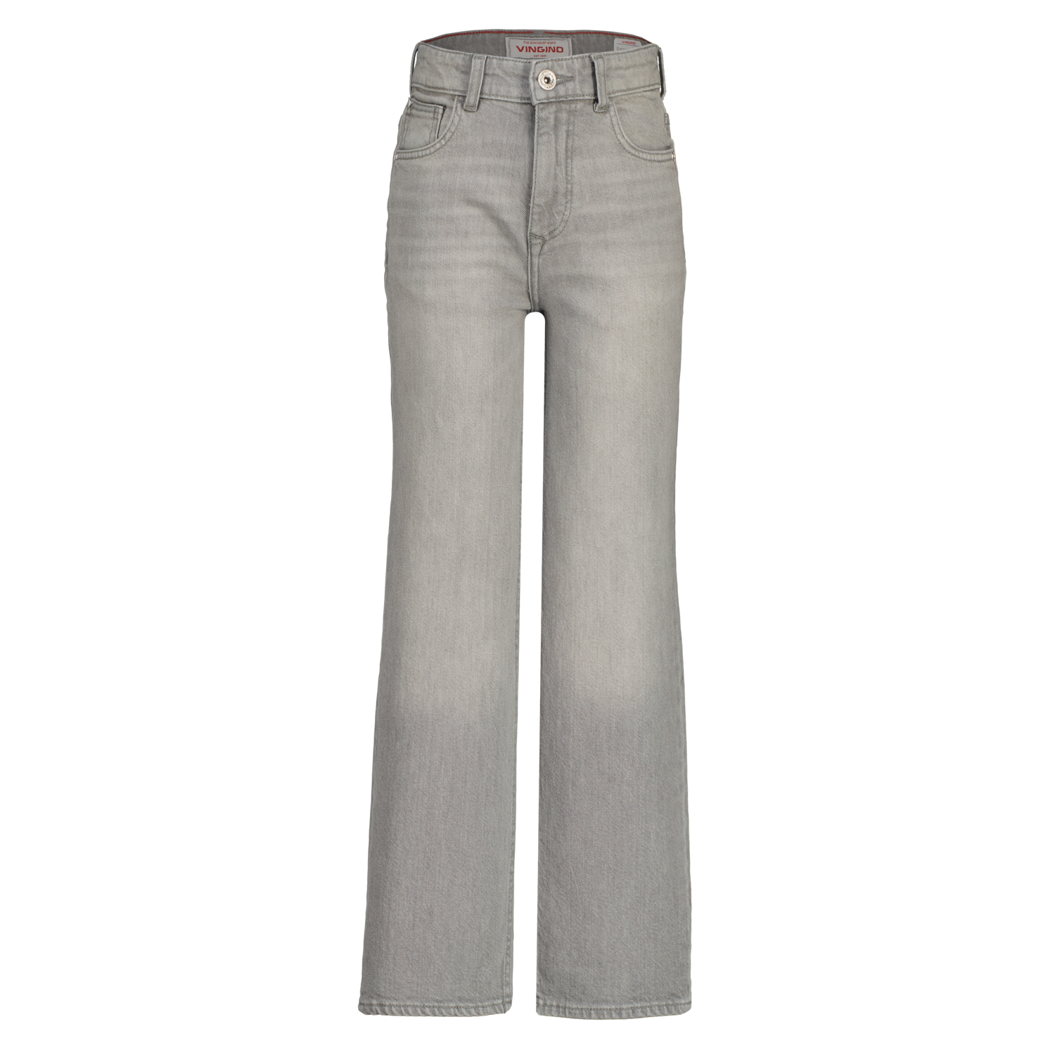 Vingino winter jeansbroek meisjes - grijs - Cecile - wide leg fit afbeelding