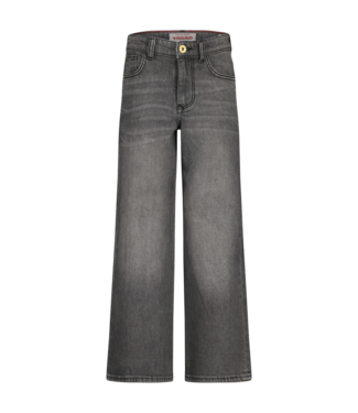 Vingino winter jeansbroek meisjes - zwart - Carlice - extra wide leg fit