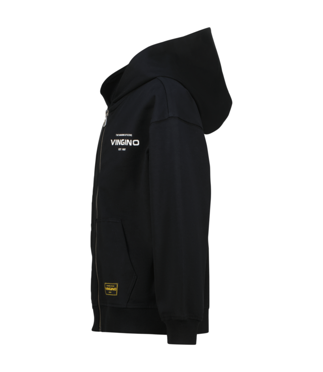 Vingino winter vest jongens - zwart - Basic-Vest - oversized fit