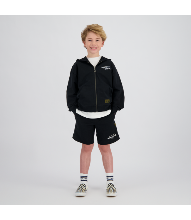 Vingino winter vest jongens - zwart - Basic-Vest - oversized fit