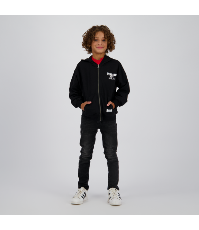 Vingino winter jeansbroek jongens - zwart - Apache icon - skinny fit