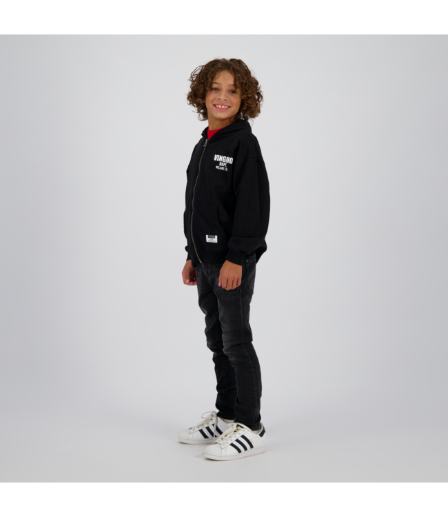 Vingino winter jeansbroek jongens - zwart - Apache icon - skinny fit