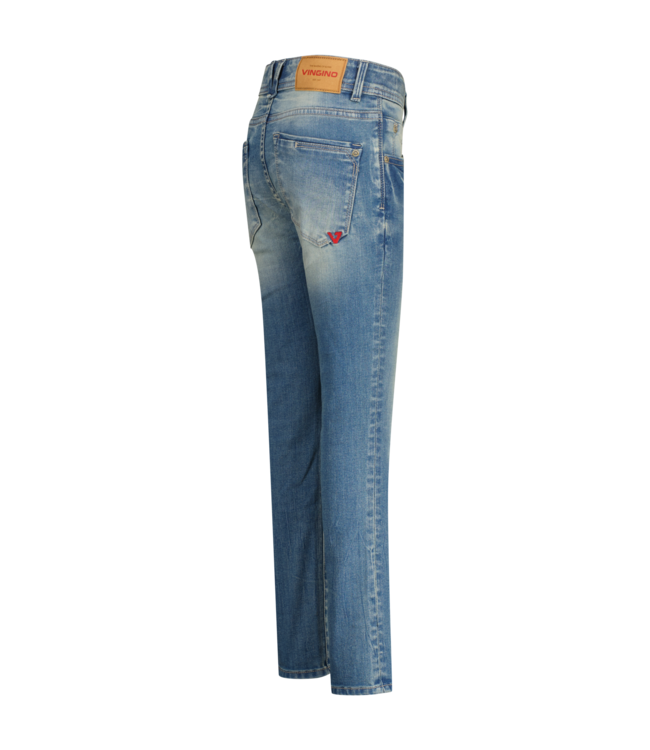 Vingino winter jeansbroek jongens - blauw - Apache icon - skinny fit