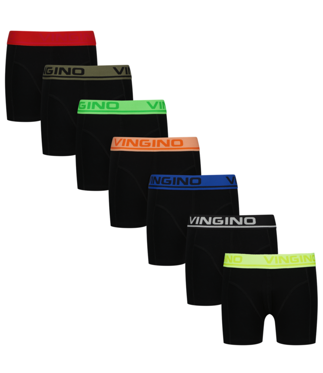 Vingino winter ondergoed jongens - zwart - Boys-boxer-7pack