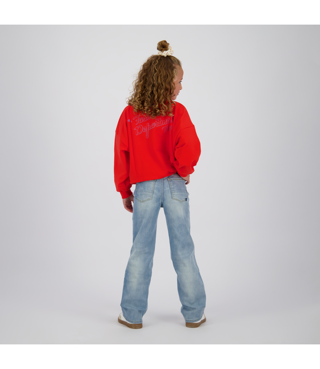 Vingino winter jeansbroek meisjes - blauw - Giulia icon - wide leg fit