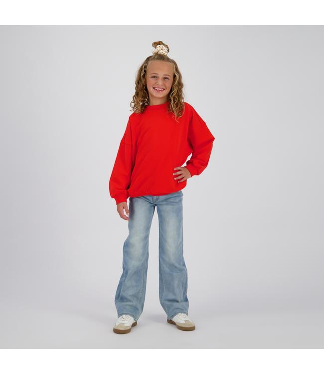 Vingino winter jeansbroek meisjes - blauw - Giulia icon - wide leg fit