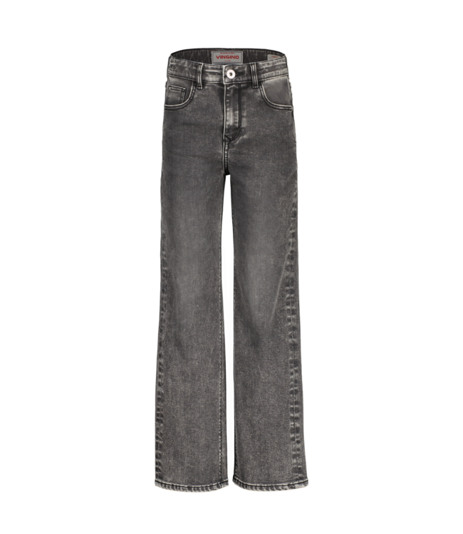 Vingino winter jeansbroek meisjes - grijs - Giulia icon - wide leg fit