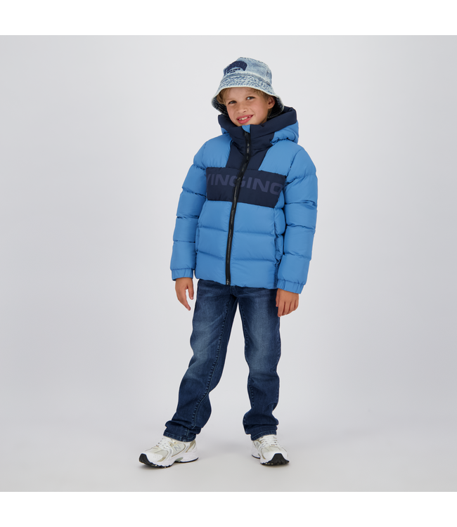 Vingino winter jas jongens - blauw - Tazol - kort