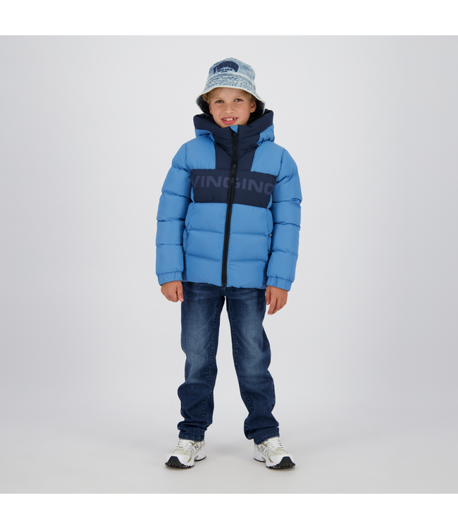 Vingino winter jas jongens - blauw - Tazol - kort
