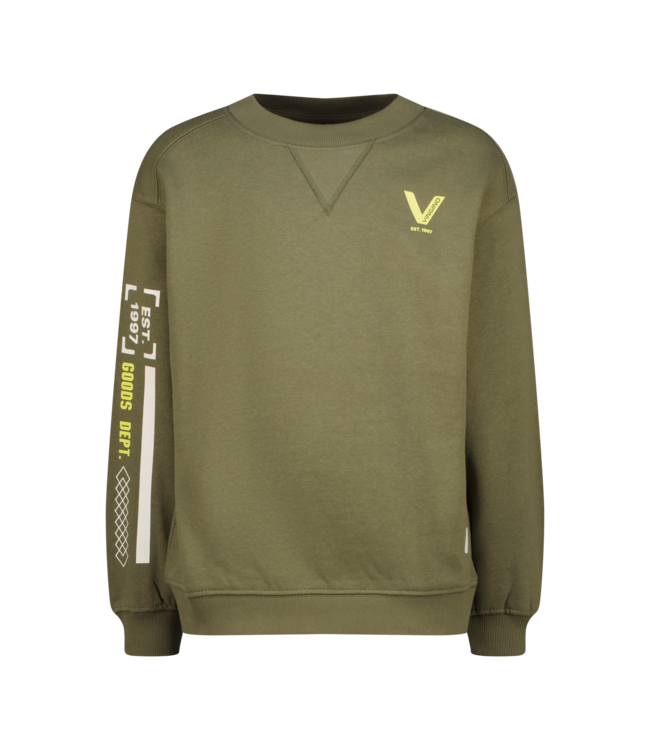 Vingino winter sweater jongens - groen - Namie - boxy fit