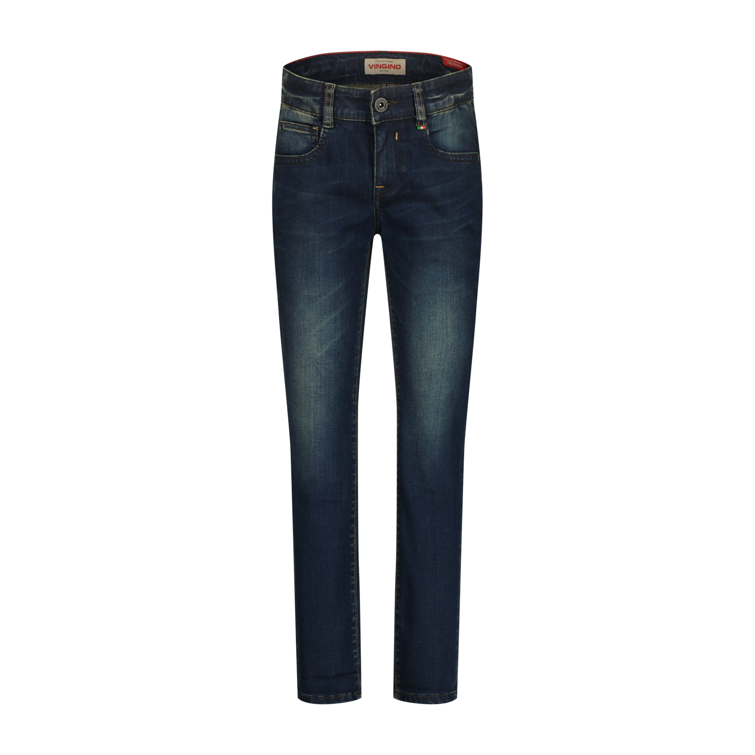 Vingino winter jeansbroek jongens - donker blauw - Aron - skinny fit Vingino winter jeansbroek jongens - donker blauw - Aron - skinny fit