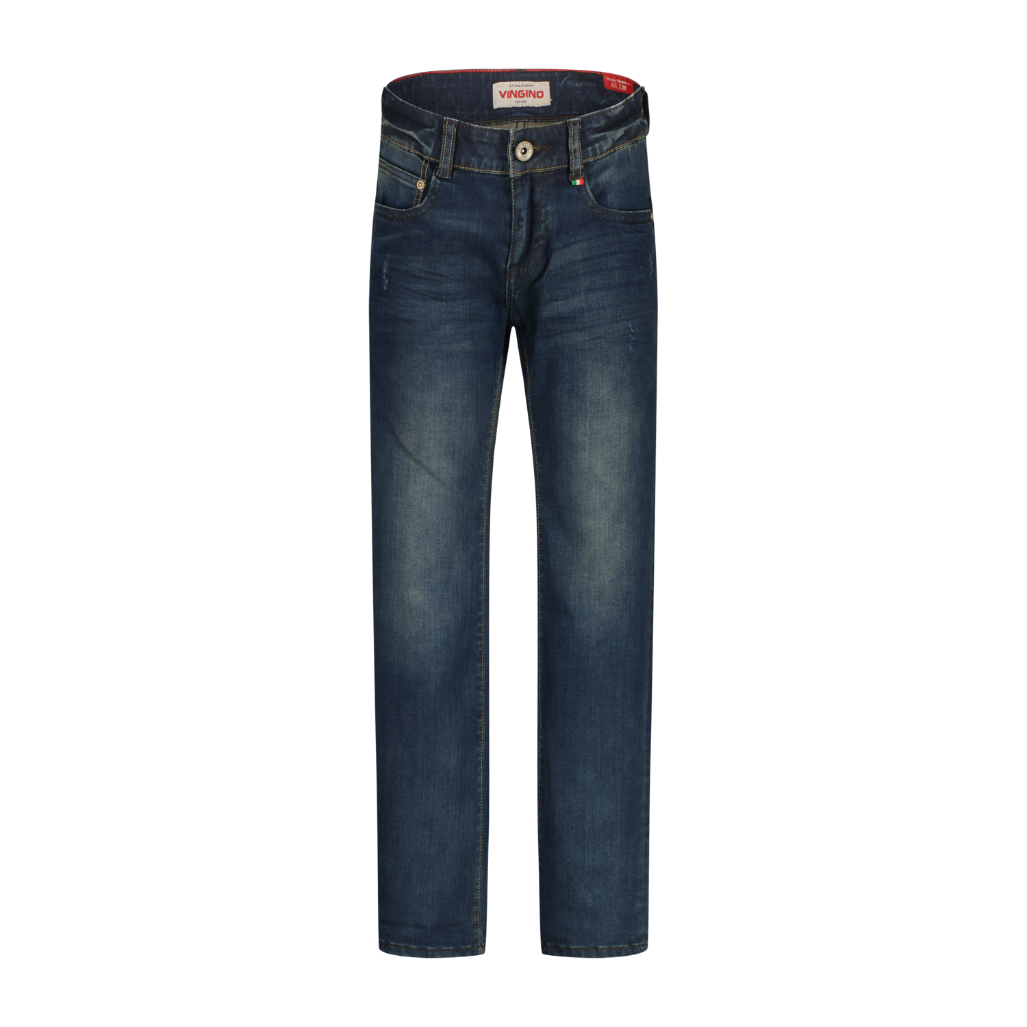 Vingino winter jeansbroek jongens - blauw - Dante - slim fit afbeelding