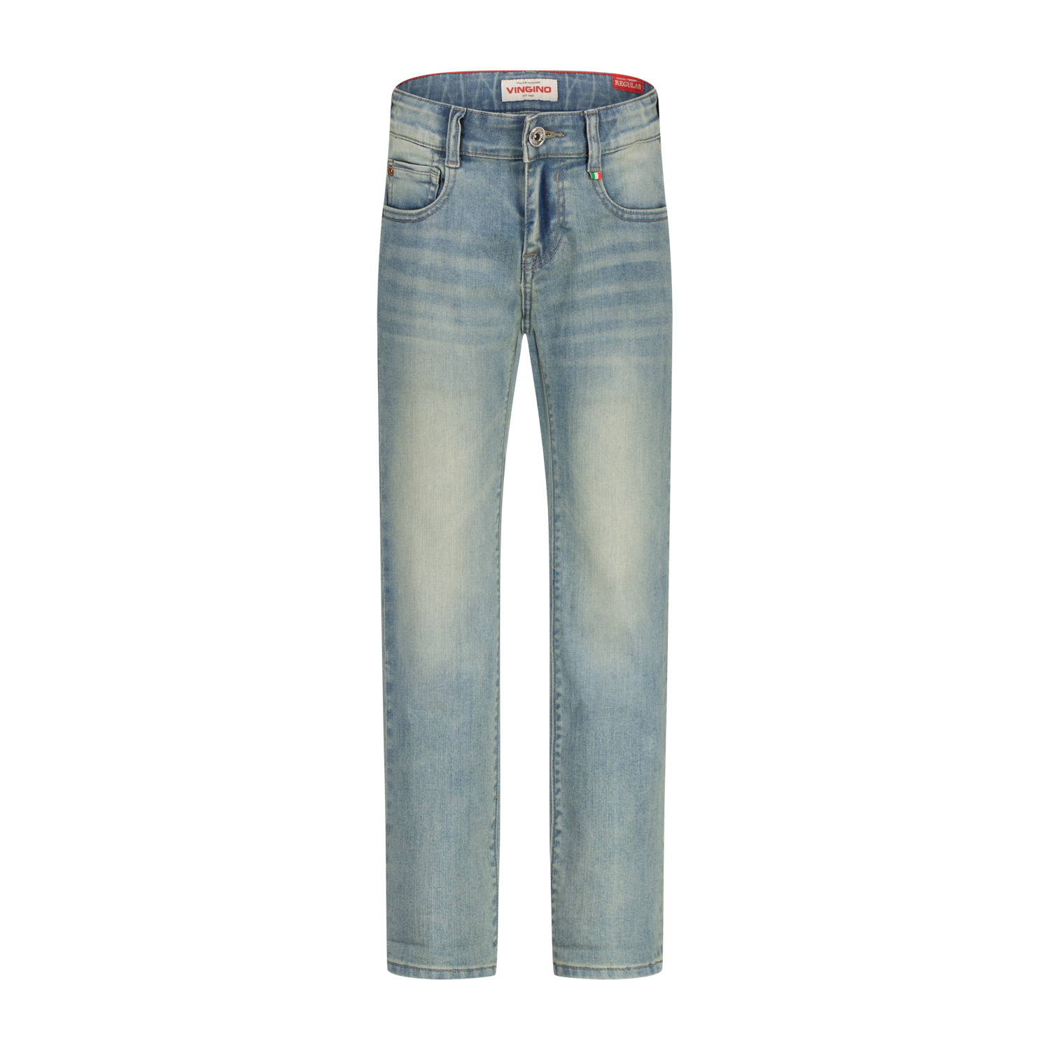 Vingino winter jeansbroek jongens - blauw - Bruno - regular fit Vingino winter jeansbroek jongens - blauw - Bruno - regular fit