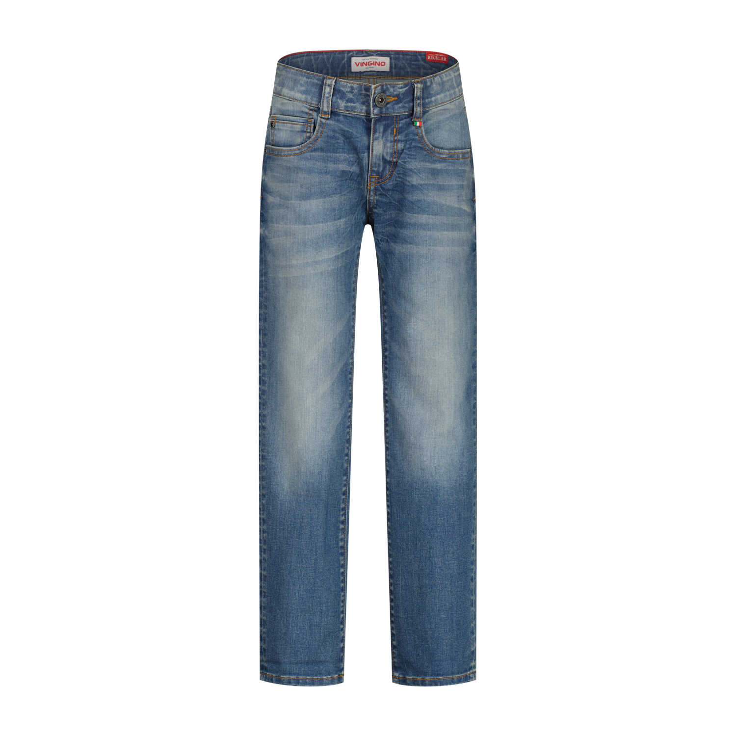 Vingino winter jeansbroek jongens - blauw - Bruno - regular fit Vingino winter jeansbroek jongens - blauw - Bruno - regular fit
