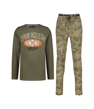 Vingino winter pyjama jongens - groen - Walmo - comfort fit Vingino winter pyjama jongens - groen - Walmo - comfort fit