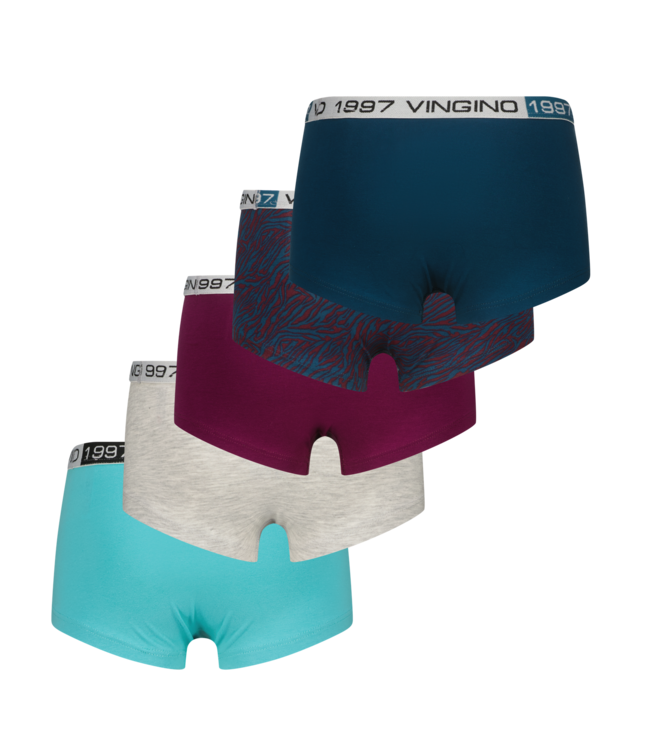 Vingino winter ondergoed meisjes - paars - 5 pack hipster - comfort fit