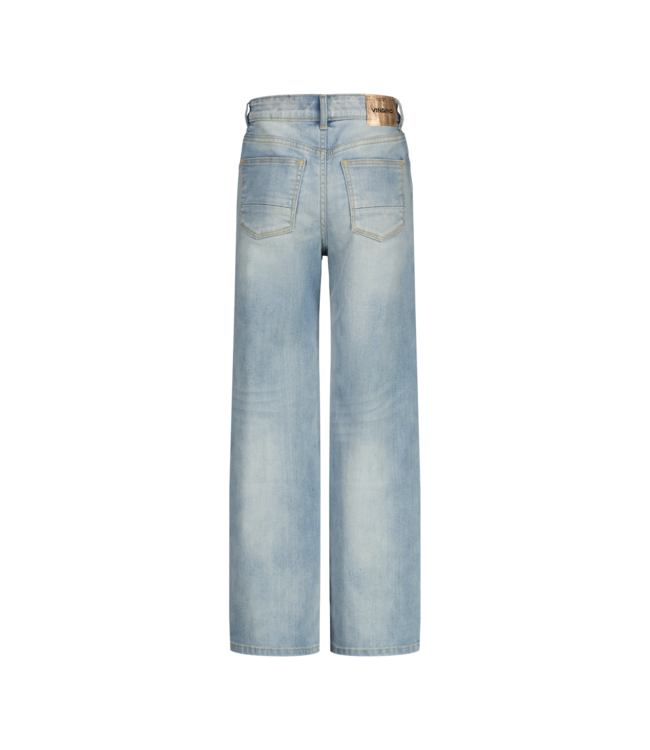 Vingino winter jeansbroek meisjes - blauw - Coco - wide leg fit